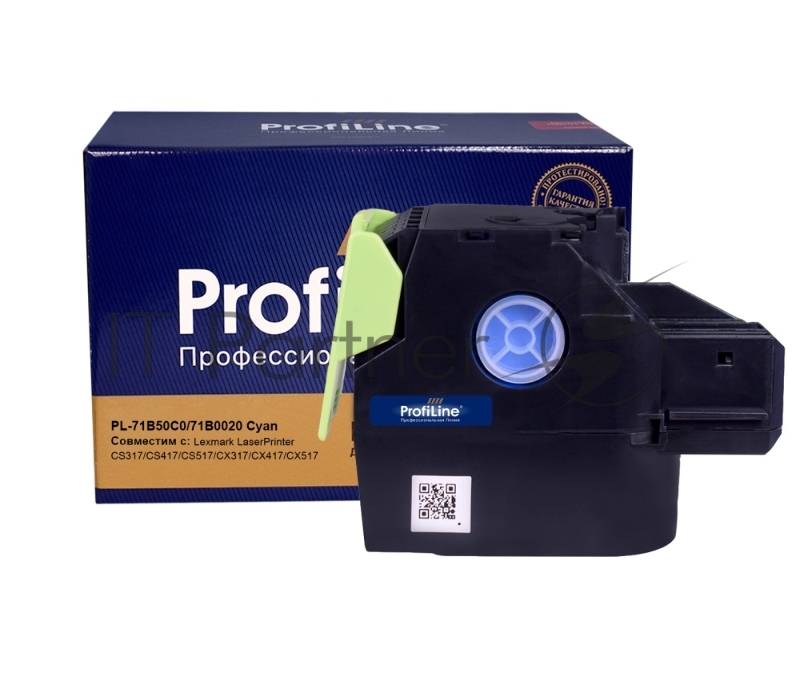 Тонер-картридж PL-71B50C0/71B0020 для принтеров Lexmark LaserPrinter CS317/CS417/CS517/CX317/CX417/ Cyan 2300 копий ProfiLine