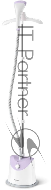 Вертикальный отпариватель Philips Вертикальный отпариватель Philips/ Вертикальный отпариватель, мощность 1800 Вт, подача пара 35 г/мин, 2 режима, резервуар для воды 1400 мл, очистка от накипи, компактный дизайн