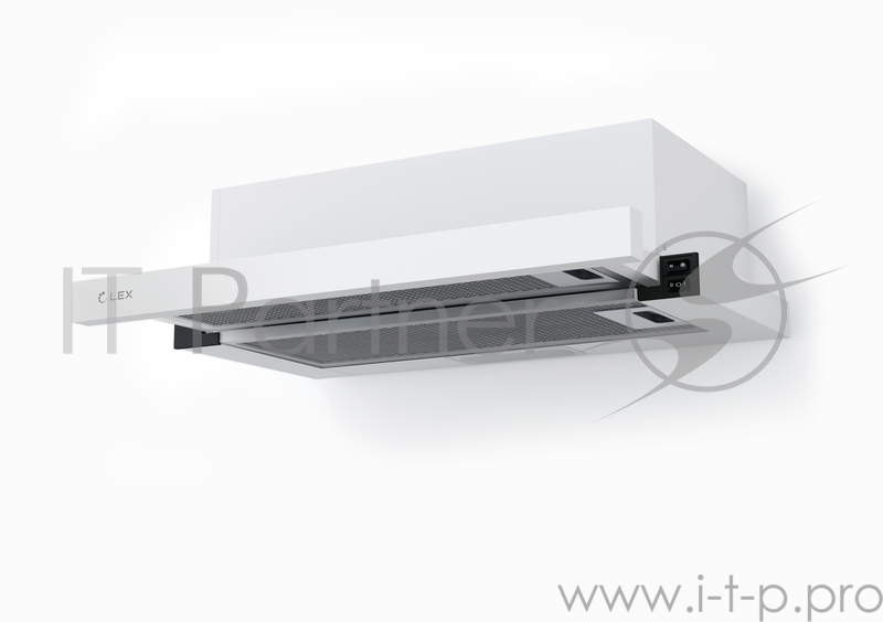 Вытяжка встраиваемая LEX HUBBLE 600 WHITE 570м3/час LED лампы