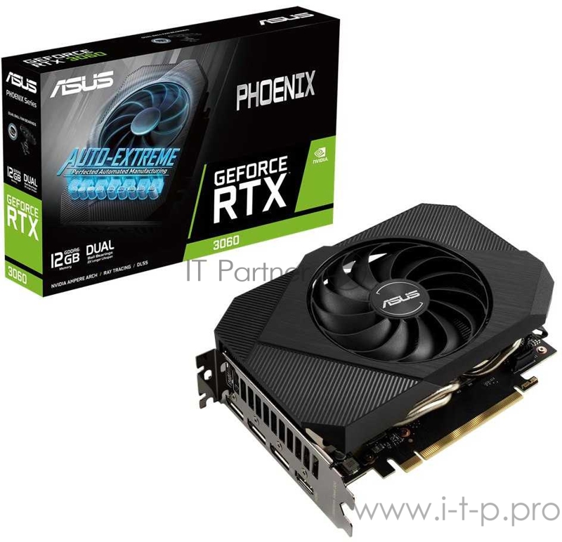 Видеокарта Asus PCI-E nVidia GeForce RTX3060 12Gb RTL (192bit/GDDR6/HDMI/DPx3) (PH-RTX3060-12G)