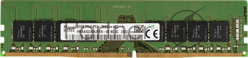 Память DDR4 32Gb 3200MHz Hynix HMAA4GU6MJR8N-VKN0 OEM PC4-23400 CL22 DIMM 288-pin 1.2В original dual rank
