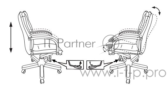 Кресло руководителя Бюрократ T-9927WALNUT-LOW слоновая кость кожа низк.спин. крестовина металл/дерево