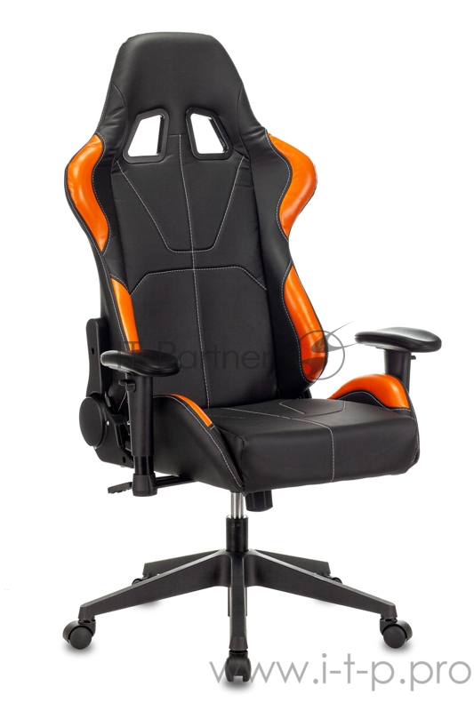 Кресло игровое Zombie VIKING 5 AERO черный/оранжевый искусственная кожа с подголов. крестовина пластик