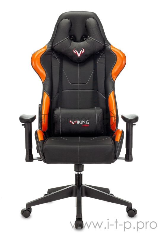 Кресло игровое Zombie VIKING 5 AERO черный/оранжевый искусственная кожа с подголов. крестовина пластик