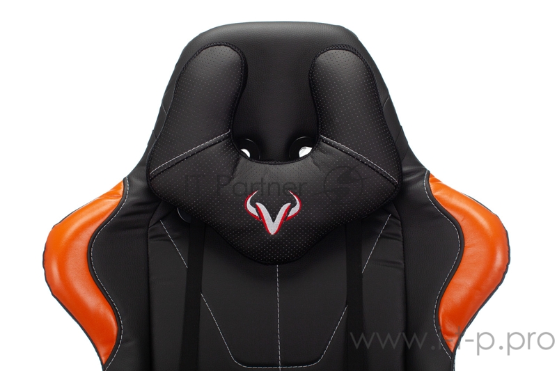 Кресло игровое Zombie VIKING 5 AERO черный/оранжевый искусственная кожа с подголов. крестовина пластик
