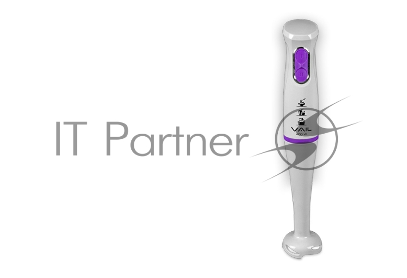 Блендер погружной VAIL VL-5700 (бел/фиол) DC мотор, 400 Вт
