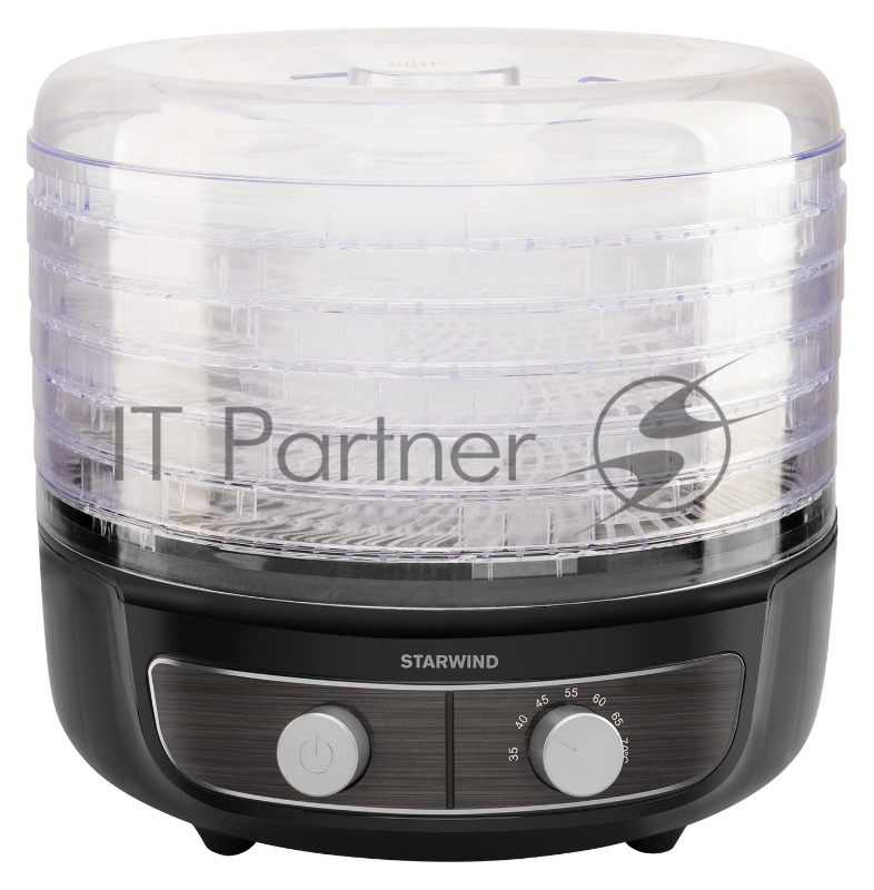 Сушка для фруктов и овощей Starwind SFD4643 6под. 500Вт черный