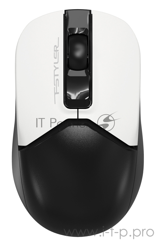 Мышь A4Tech Fstyler FG12S Panda белый/черный оптическая (1200dpi) silent беспроводная USB (3but)