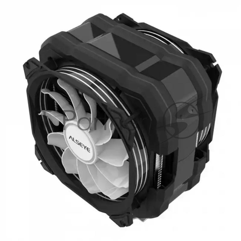 M120D Universal, 200W, Heat pipe 6mm*6, 120mm FAN 700~1900rpm, 73.75CFM, 41.2dBA, 8 LED, LED temperature cover RTL