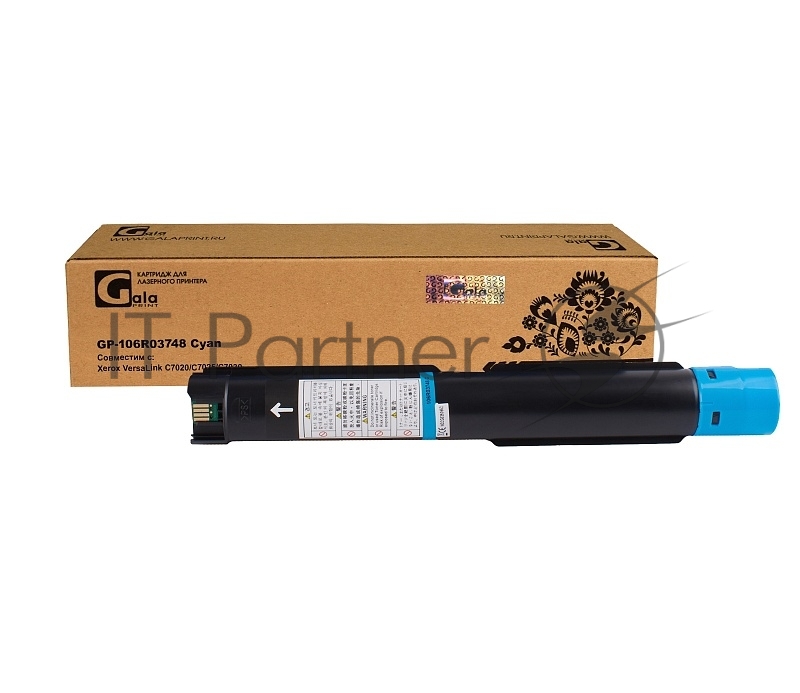 Картридж GP-106R03748 для принтеров Xerox VersaLink C7020/C7025/C7030 Cyan 16500 копий GalaPrint