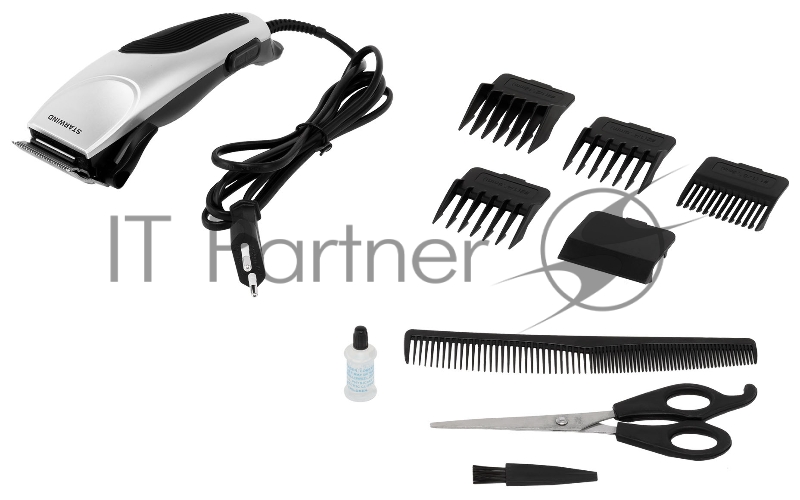 Машинка для стрижки Starwind SHC 777 серебристый/черный 8Вт (насадок в компл:4шт)