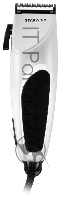 Машинка для стрижки Starwind SHC 777 серебристый/черный 8Вт (насадок в компл:4шт)