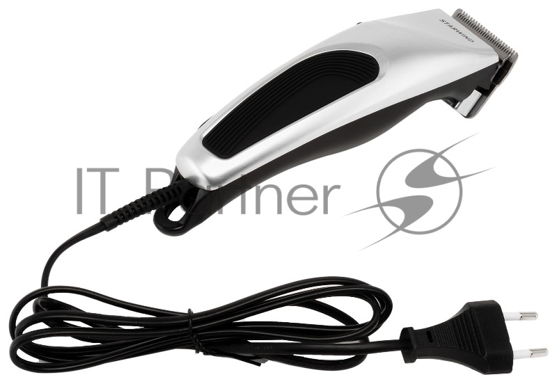 Машинка для стрижки Starwind SHC 777 серебристый/черный 8Вт (насадок в компл:4шт)