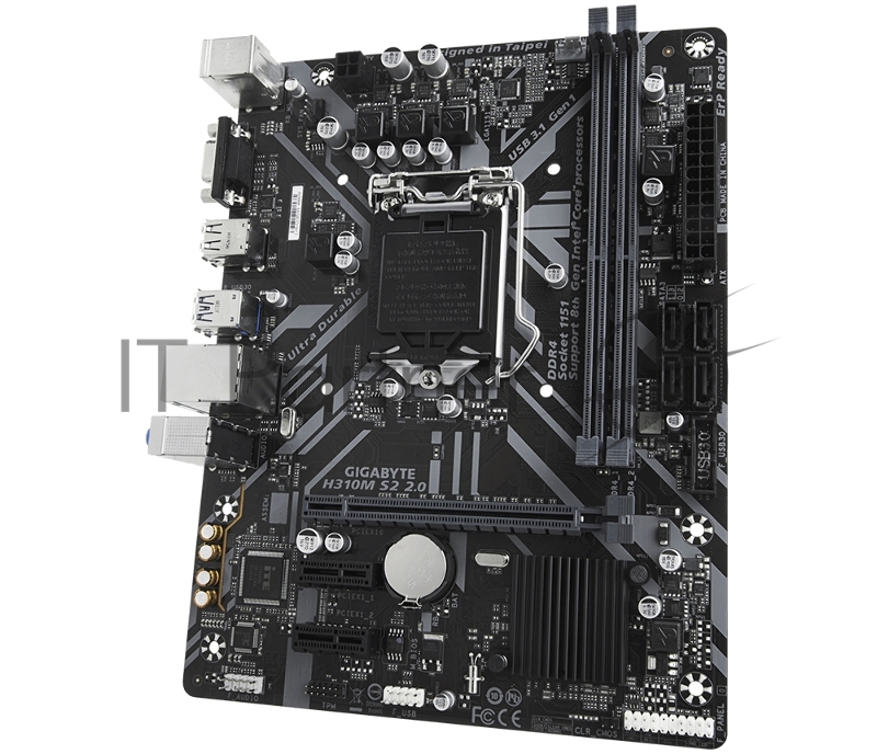 Материнская плата Gigabyte H310M S2, Socket 1151, Intel®H310, 2xDDR4-2666, D-SUB, 1xPCI-Ex16, 2xPCI-Ex1, 4xSATA3, 8 Ch Audio, GLan, (4+2)xUSB2.0, (2+2)xUSB3.1, 2xPS/2, mATX
