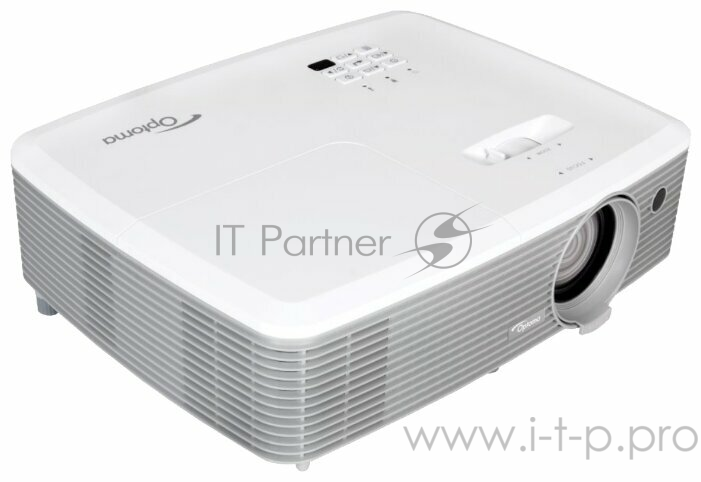 Проектор Optoma EH400 (DLP, 1080p 1920x1080, 4000Lm, 22000:1, 2xHDMI, MHL, 1x2W speaker, 3D Ready, lamp 10000hrs, WHITE)