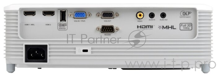 Проектор Optoma EH400 (DLP, 1080p 1920x1080, 4000Lm, 22000:1, 2xHDMI, MHL, 1x2W speaker, 3D Ready, lamp 10000hrs, WHITE)