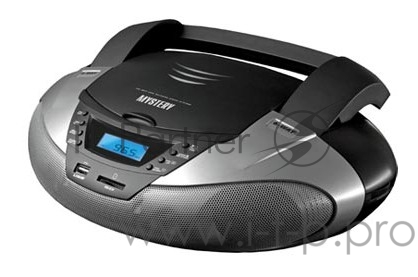 Аудиомагнитола Mystery BM-6108U серый 7Вт/CD/CDRW/MP3/FM(an)/USB/SD