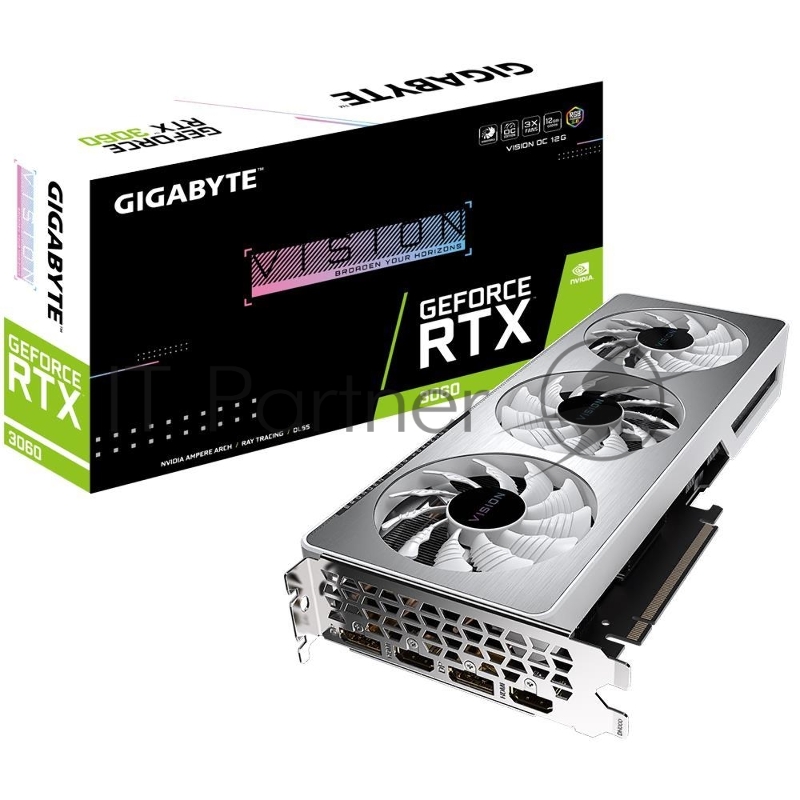 Видеокарта PCIE16 RTX3060 12GB LHR N3060VISIONOC-12GD 2 GIGABYTE
