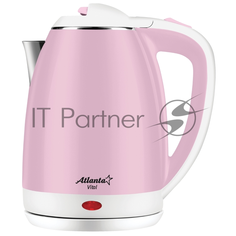 Чайник электрический ATLANTA ATH-2437 (pink) двухстенный