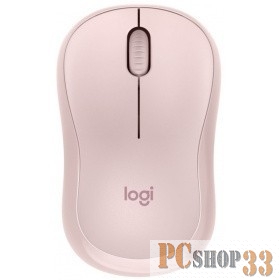 Мышь Logitech Silent M220-ROS розовый оптическая (1000dpi) silent беспроводная BT/Radio USB для ноутбука (3but)