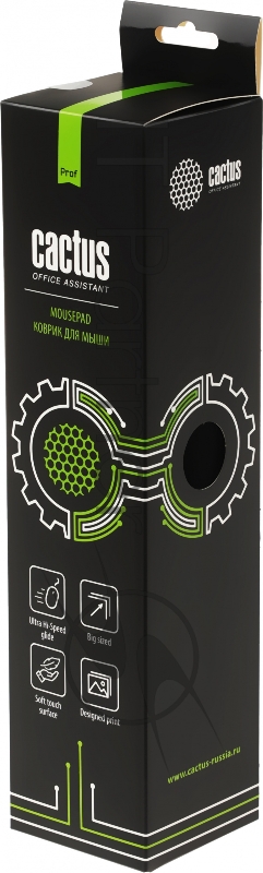 Коврик для мыши Cactus CS-MP-Pro01XL XL черный 400x300x3мм