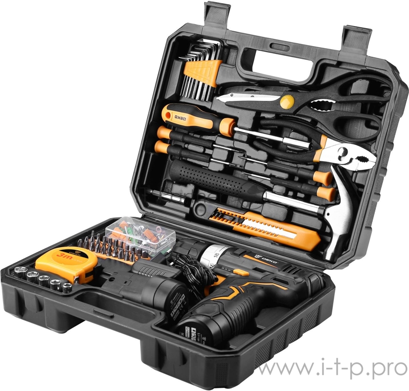 Дрель-шуруповерт Deko GCD12DU3 12Вт аккум. патрон:быстрозажимной