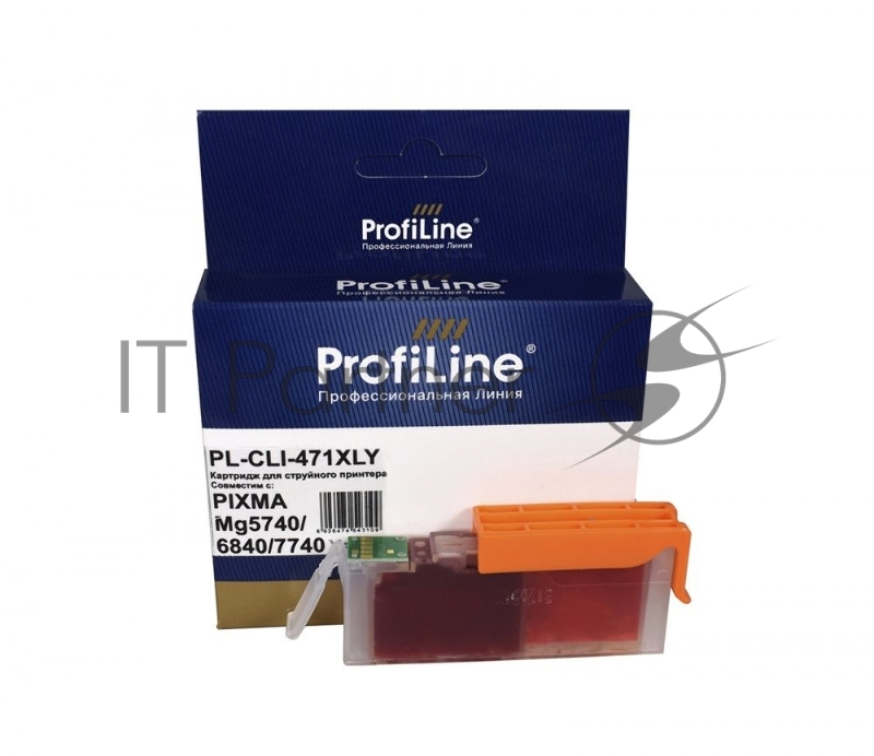 Струйный картридж PL-CLI-471 XLY для принтеров CANON PIXMA MG5740/MG6840/MG7740/TS5040/TS с чернилами Yellow ProfiLine