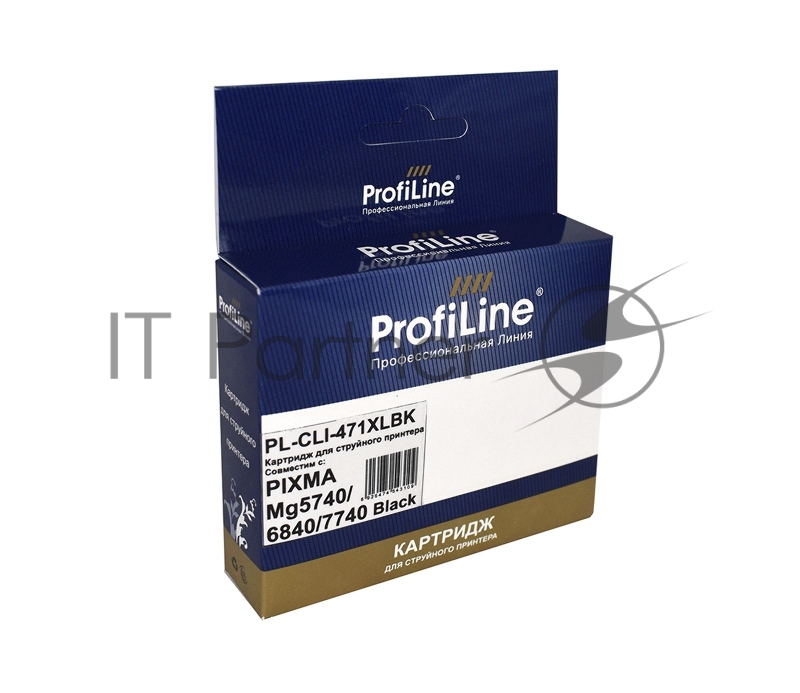Струйный картридж PL-CLI-471 XLBK для принтеров CANON PIXMA MG5740/MG6840/MG7740/TS5040/TS с чернилами Black ProfiLine