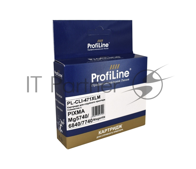 Струйный картридж PL-CLI-471 XLM для принтеров CANON PIXMA MG5740/MG6840/MG7740/TS5040/TS с чернилами Magenta ProfiLine