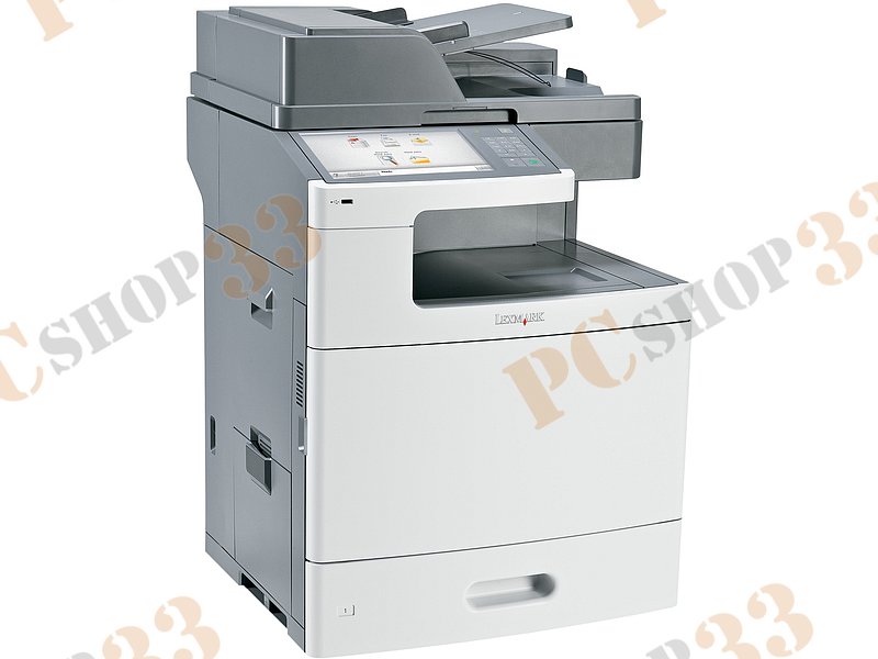 Цветное МФУ Lexmark X792de A4, лазерный, принтер + сканер + копир + факс, ЖК 10, бело-серый (USB2.0, LAN)