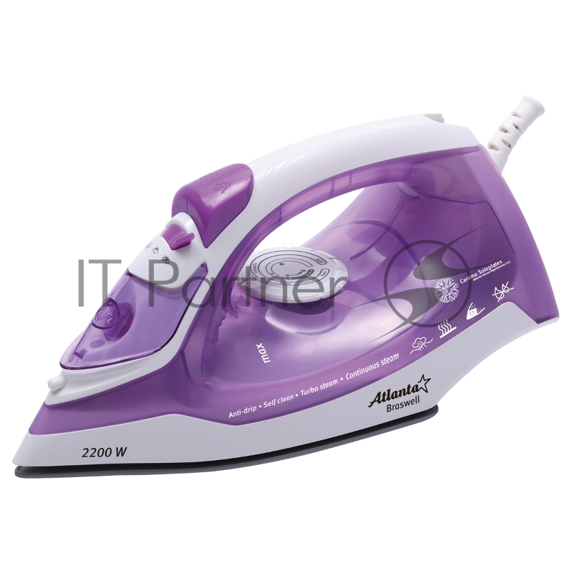 Утюг ATLANTA ATH-5543 (violet) с пароувлажнением