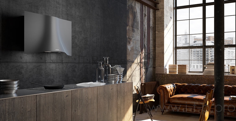 Настенная вытяжка Faber BETTER, Настенные VEIL BK A90