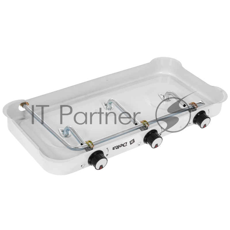 Плитка газовая DELTA D-2207 трехконфорочная цвет белый