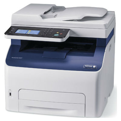Цветное МФУ Xerox WorkCentre 6027V/NI A4, светодиодный, принтер + сканер + копир + факс, ЖК, бело-синий (USB2.0, LAN, WiFi)
