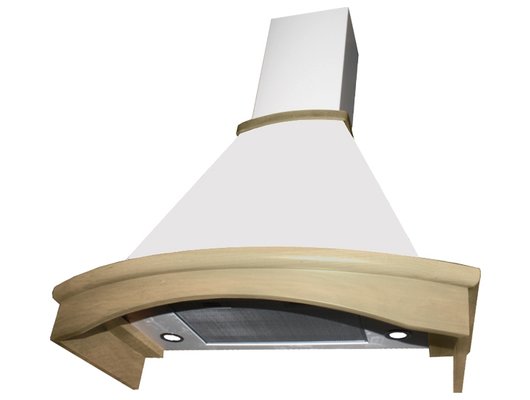 Вытяжка каминная ELIKOR Ротонда 90П-1000-П3Д бежевый/дуб неокр.