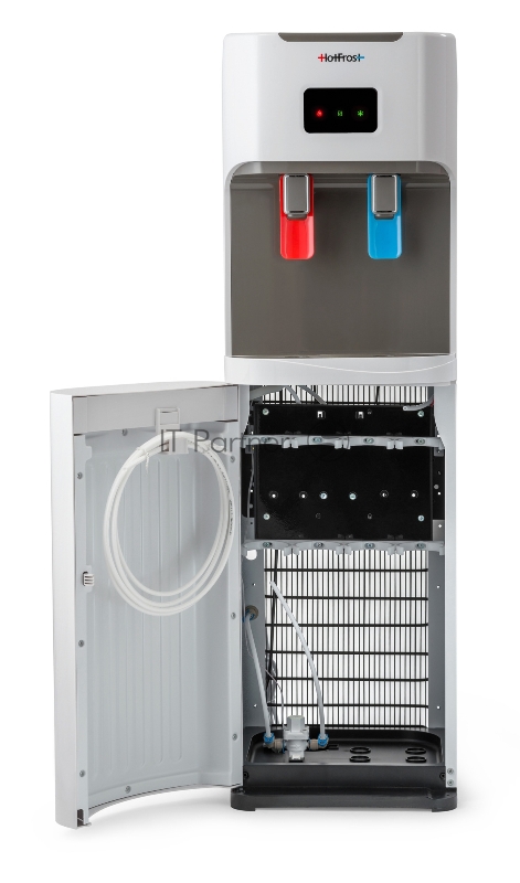 Пурифайер Hotfrost V115 PUF (без фильтров) напольный компрессорный белый/серый