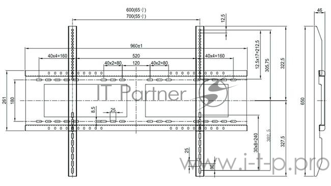 Кронштейн ViewSonic VB-WMK-001 настенный