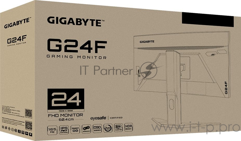 Монитор Gigabyte 23.8 G24F IPS 1920x1080 165Hz FreeSync 300cd/m2 16:9