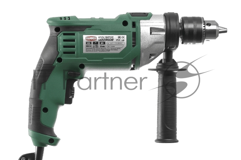Дрель ударная Hammer UDD950B 950Вт 13мм 0-3000об/мин реверс металл. редуктор