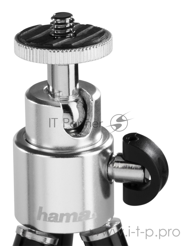 Штатив Hama Mini Ball XL настольный черный/серебристый металл (125гр.)