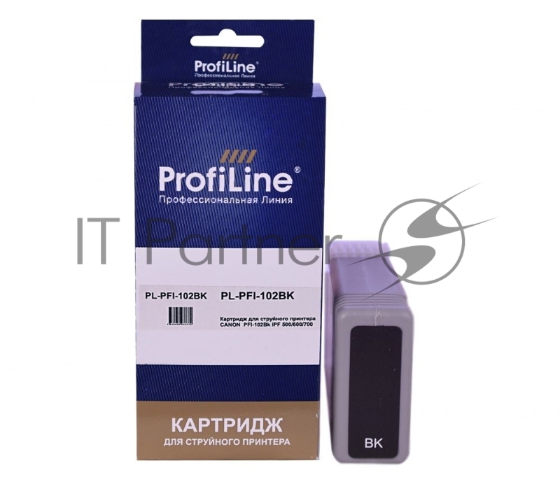Струйный картридж PL-PFI-102BK для принтеров CANON IPF510/IPF605/IPF610/IPF650/IP с чернилами Black ProfiLine