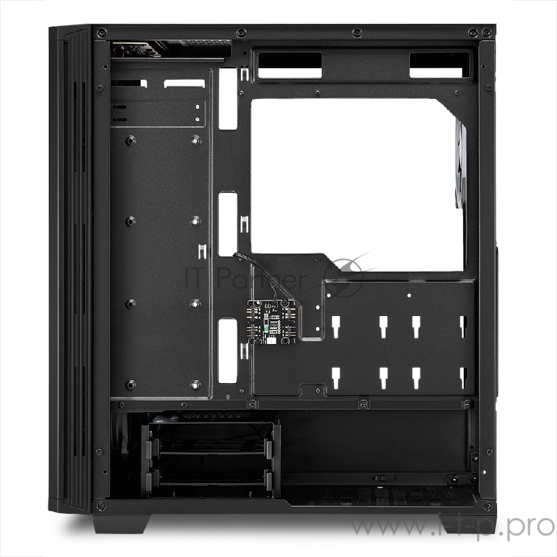 Sharkoon LIT 100 RGB led Игровой корпус чёрный (ATX, закалённое стекло, RGB fan 1x120 мм + 1x120 мм, 2xUSB 3.0, 1xUSB 2.0,audio)