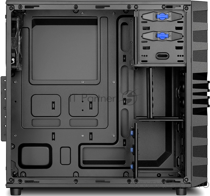 Корпус Sharkoon VG4-V чёрный (ATX, акрил, fan 1x120 мм + 1x120 мм, 2xUSB 3.0 + 2xUSB 2.0, audio)