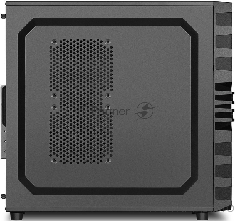 Корпус Sharkoon VG4-V чёрный (ATX, акрил, fan 1x120 мм + 1x120 мм, 2xUSB 3.0 + 2xUSB 2.0, audio)