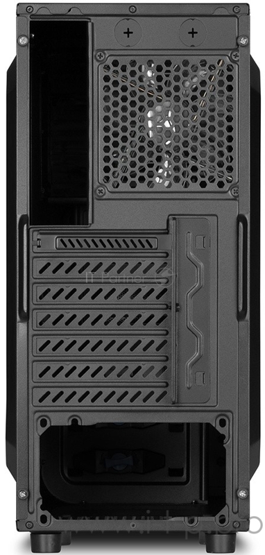 Корпус Sharkoon VG4-V чёрный (ATX, акрил, fan 1x120 мм + 1x120 мм, 2xUSB 3.0 + 2xUSB 2.0, audio)