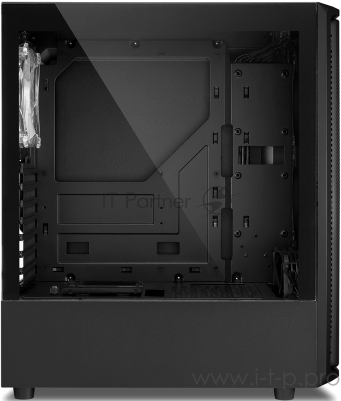 Корпус игровой Sharkoon SK3 RGB чёрный (ATX, закаленное стекло, fan 1x120 мм + 1x120 мм RGB, 2xUSB 3.0, audio)