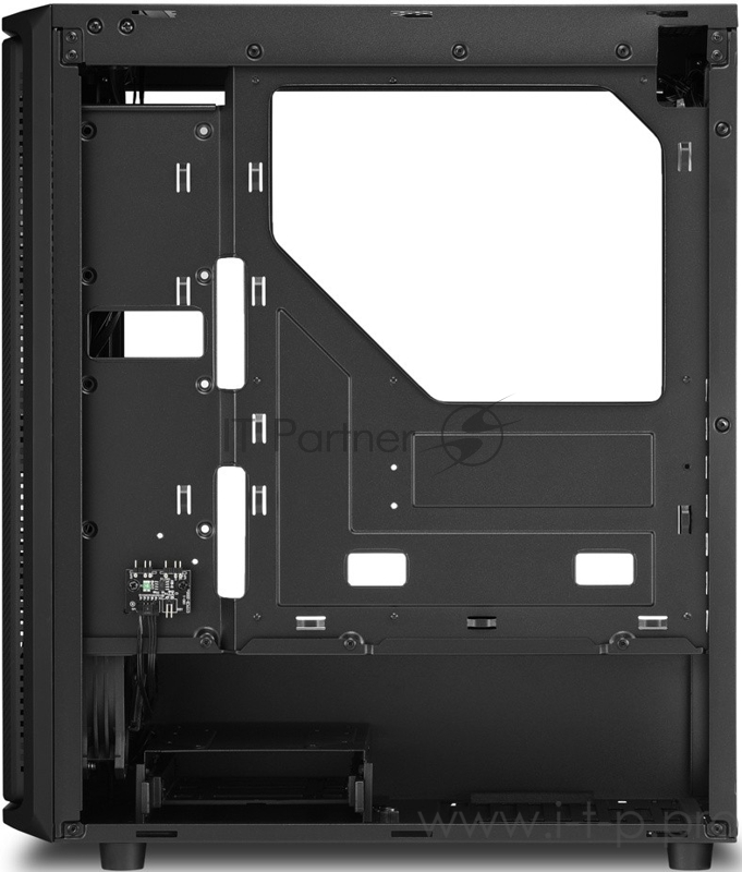 Корпус игровой Sharkoon SK3 RGB чёрный (ATX, закаленное стекло, fan 1x120 мм + 1x120 мм RGB, 2xUSB 3.0, audio)