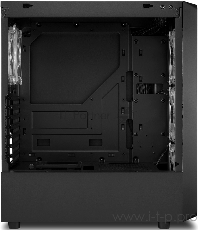 Корпус игровой Sharkoon TK4 RGB чёрный (ATX, закаленное стекло, fan 3x120 мм + 1x120 мм, 2xUSB 3.0, audio)