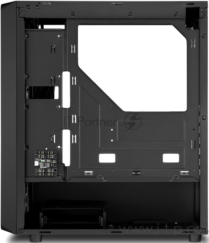 Корпус игровой Sharkoon TK4 RGB чёрный (ATX, закаленное стекло, fan 3x120 мм + 1x120 мм, 2xUSB 3.0, audio)