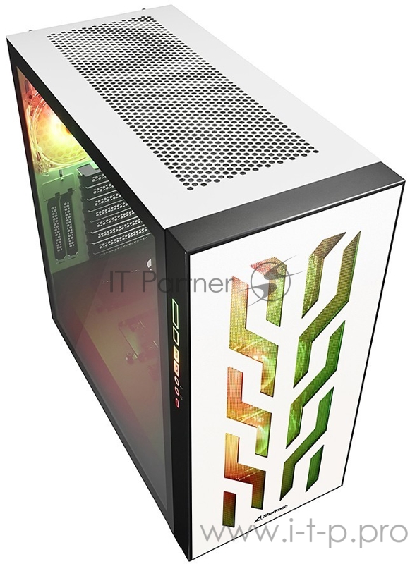 Корпус игровой Sharkoon Elite Shark CA300T RGB led белый (E-ATX, Закаленное стекло, RGB fan 3x120 мм + 1x120 мм, 2 x USB 3.0,2 x USB 2.0, audio)